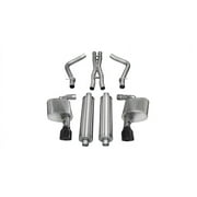 Corsa 12-13 Dodge Charger SRT-8 6.4L V8 Black Xtreme Cat-Back Exhaust Fits select 2013-2014 DODGE CHARGER SUPER BEE, 2012 CHRYSLER 300C SRT-8