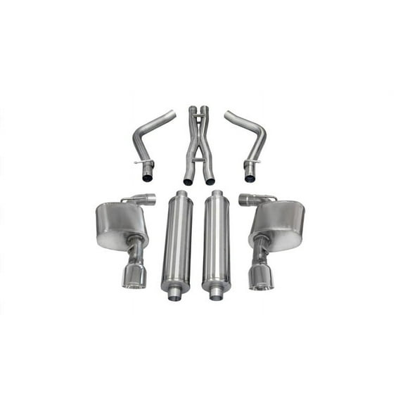 Corsa 12-13 Dodge Charger SRT-8 6.4L V8 Polished Xtreme Cat-Back Exhaust Fits select: 2013-2014 DODGE CHARGER SUPER BEE, 2012 CHRYSLER 300C SRT-8