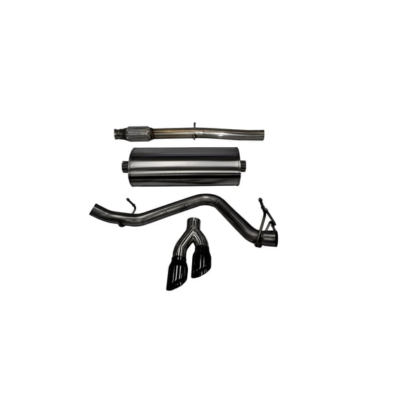 Corsa 14-17 Chevy Silverado 5.3L V8 CC / SB 3in Single Side Exit Touring Cat-Back Exhaust Black Tips