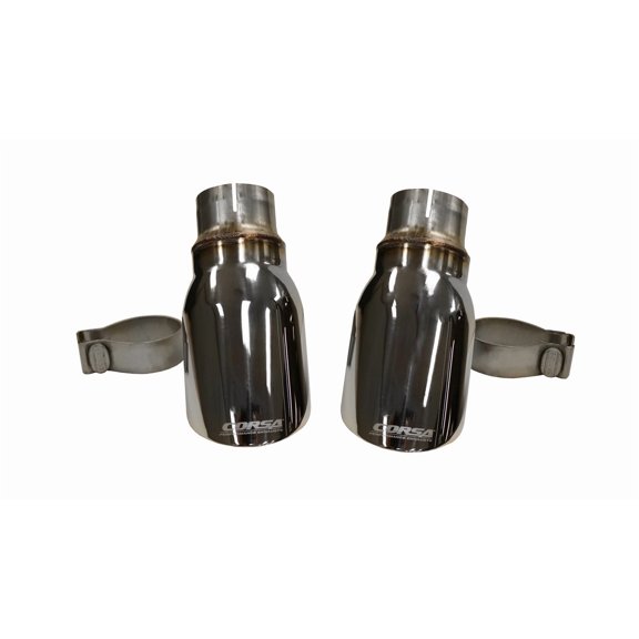 Corsa 15-17 Dodge Charger R/T w/ Pursuit Valance 2.5in Inlet / 4in Outlet Polished Tip Kit