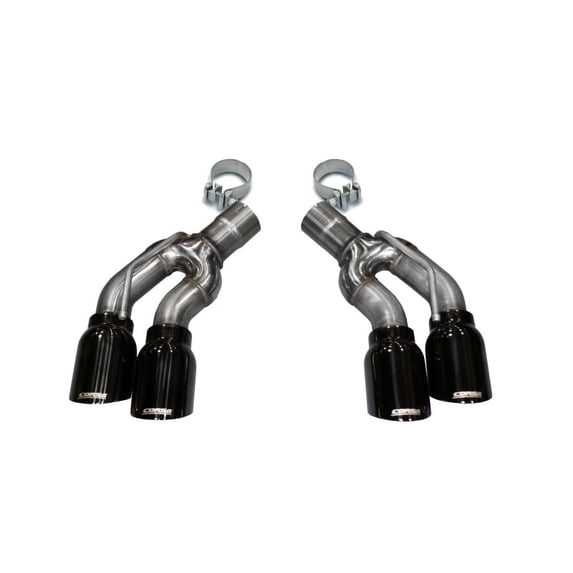 Corsa 16-17 Cadillac CTS-V 2.75in Inlet / 4.0in Outlet Black PVD Tip Kit (For Corsa Exhaust Only)