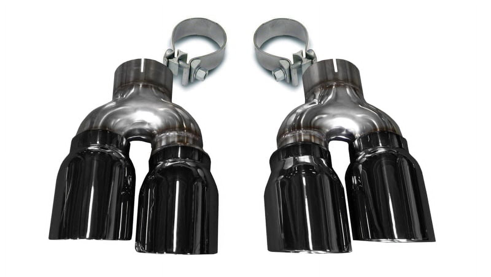 Corsa 16-18 Cadillac ATS 3.6T 4in Inlet / 4in Outlet Twin Black Tip Kit (For Corsa Exhaust Only) Fits select: 2018 CADILLAC ATS-V