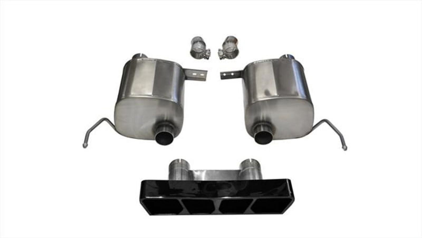 Corsa 2.75in V-B Exhaust Xtreme Dual Rear Exit Polygon Black Tips 2014 Chevy Corvette C7 6.2L V8