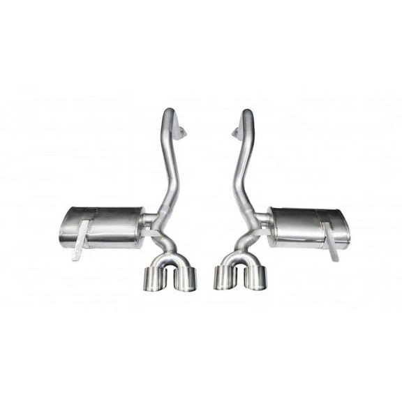 Corsa 97-04 Chevrolet Corvette C5 Z06 5.7L V8 Polished Xtreme Axle-Back Exhaust
