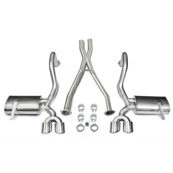 Corsa 97-04 Chevrolet Corvette C5 Z06 5.7L V8 Polished Xtreme Cat-Back + Xo Exhaust 14962