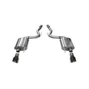 Corsa Performance 14329BLK Touring Axle-Back Exhaust System Fits 15-17 Mustang Fits select 2015-2017 FORD MUSTANG GT