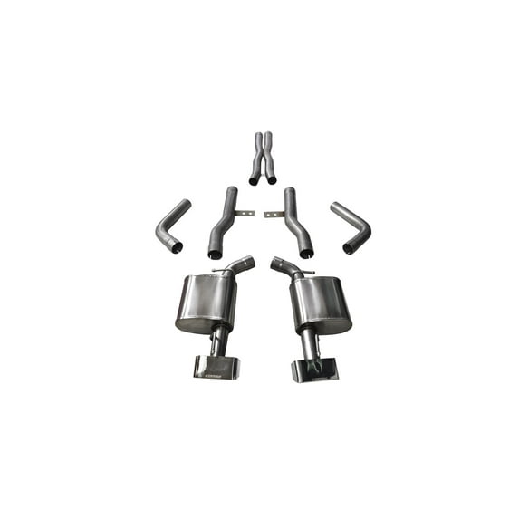 Corsa Performance 14994 Xtreme Cat-Back Exhaust System Fits 15-18 Challenger Fits select: 2015-2016,2019-2022 DODGE CHALLENGER R/T SCAT PACK