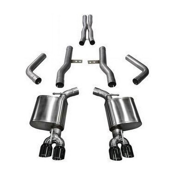 Corsa Performance 21006BLK Xtreme Cat-Back Exhaust System Fits 17-19 Challenger Fits select: 2017-2023 DODGE CHALLENGER R/T