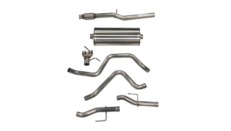 Corsa Performance 21033 Sport Cat-Back Exhaust System; Dual Rear Exit; 3 In. Dia.; Fits select: 2019-2020 CHEVROLET SILVERADO C1500 LT, 2021-2022 CHEVROLET SILVERADO K1500 LT