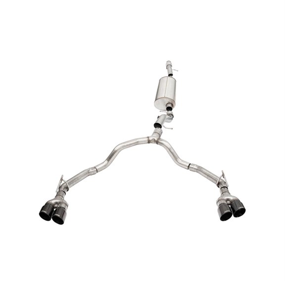 Corsa Performance 21129Blk Sport Cat Back Exhaust System Fits 21 23 Tahoe Yukon Fits select: 2021 CHEVROLET TAHOE K1500 LT, 2021-2023 GMC YUKON DENALI