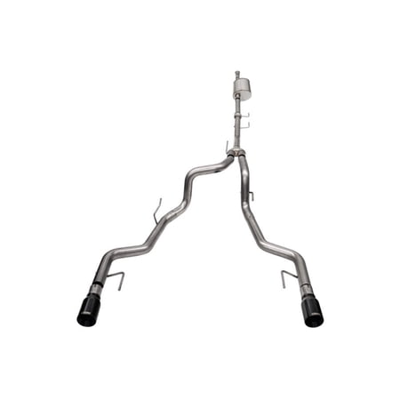 Corsa 2021-2025 Ford F-150 SuperCrew/5.5ft Bed 3.5L V6 Sport Cat-Back Dual Rear Exit-Black PVD