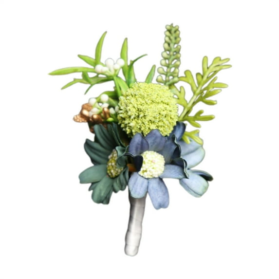 Corsage And Boutonniere, Handmade Artificial Flower Wrist Corsage Wristlet And Groom Boutonniere for Men Wedding Prom Suit Decorations Harlik