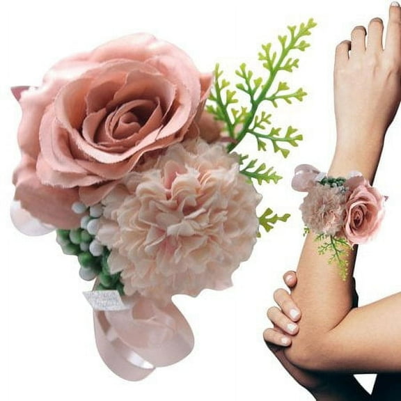 Corsage Flower Girl Bridesmaid Rose Hand Corsage Girl Corsage Wristlet Bridesmaid Wedding Wrist Corsage Party Prom Hand Flower Decor Wedding Accessories skilful