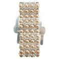 thumbnail image 1 of Corsage Wristlet with Pearl and Rhinestone Band, Gold, 1-1/8-Inch, 1 of 1