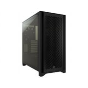 Corsair 4000D AIRFLOW Tempered Glass Mid-Tower ATX Case - Black - Mid-tower - Black - Steel, Tempered Glass, Plastic - 4 x Bay - 2 x 4.72" x Fan(s) Installed - 0 - ATX Motherboard Supported - 6 x