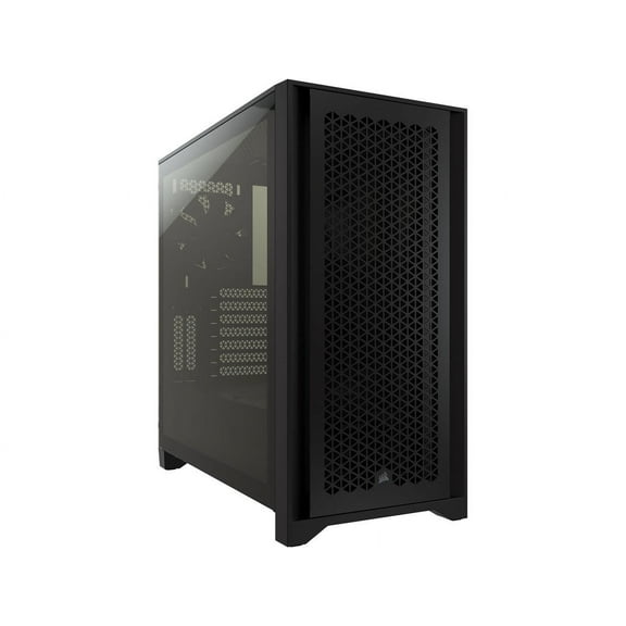 Corsair 4000D AIRFLOW Tempered Glass Mid-Tower ATX Case - Black - Mid-tower - Black - Steel, Tempered Glass, Plastic - 4 x Bay - 2 x 4.72" x Fan(s) Installed - 0 - ATX Motherboard Supported - 6 x