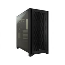 Corsair 4000D AIRFLOW Tempered Glass Mid-Tower ATX Case - Black - Mid-tower - Black - Steel, Tempered Glass, Plastic - 4 x Bay - 2 x 4.72" x Fan(s) Installed - 0 - ATX Motherboard Supported - 6 x