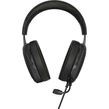 CORSAIR - HS60 PRO SURROUND Wired Stereo Gaming Headset - Black/Yellow