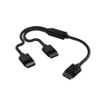 thumbnail image 1 of Corsair CL-9011124-WW iCUE LINK Cable, 1x 600mm Y-Cable with Straight connectors, Black, 1 of 4