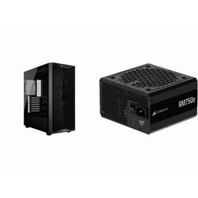 Corsair Case Power Supply Combo - 3200D RS, BLACK Mid Tower Computer Case Bundle with RM750e (2025) Fully Modular Low-Noise ATX Power Supply