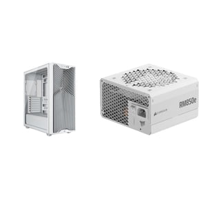 Corsair Case Power Supply Combo - 3200D RS, WHITE Mid Tower Computer Case Bundle with RM850e (2025) Fully Modular Low-Noise ATX Power Supply