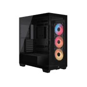 CORSAIR 3500X RS-R ARGB Mid-Tower PC Case   3x Pre-Installed RS120-R ARGB Fans   GPU Anti-Sag Arm   Tempered Glass   Fits up to 10x 120mm Fans   Reverse Connection Motherboard Compatible