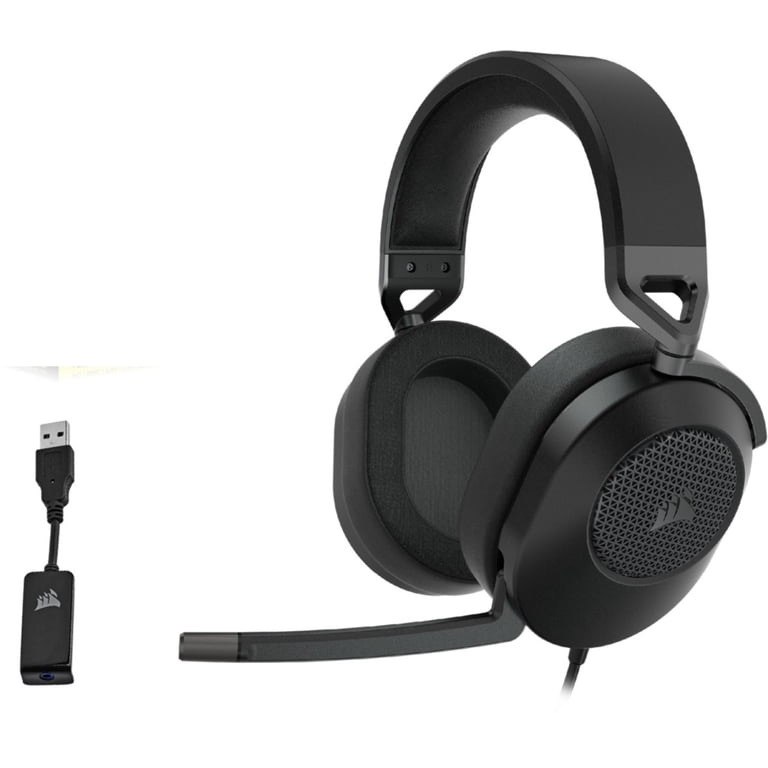 Corsair HS65 SURROUND Wired Gaming Headset, Carbon Black, Dolby