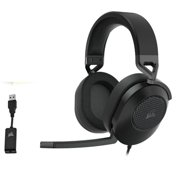 Corsair HS65 SURROUND Wired Gaming Headset - Carbon, Carbon Black