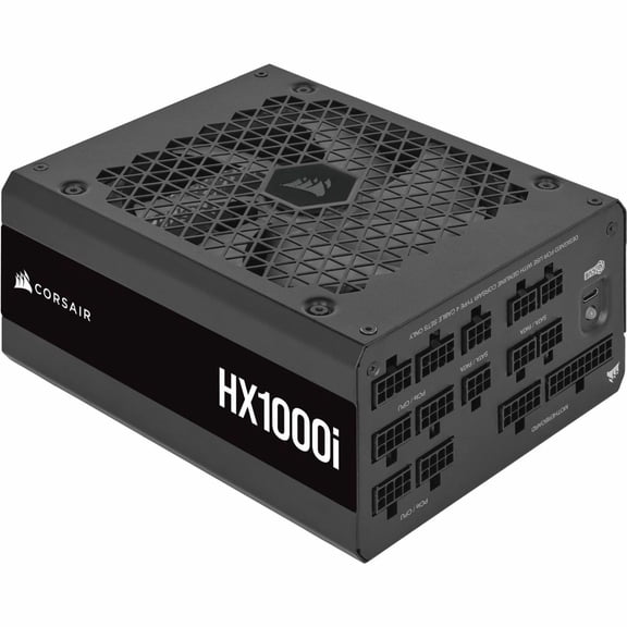 Corsair HX1000i Fully Modular Ultra-Low Noise Platinum ATX 1000 Watt PC Power Supply - Internal - 3.3 V DC, 5 V DC, 12 V DC, -12 V DC Output - 1000 W - 1 +12V Rails - 1 Fan(s) - NVIDIA SLI Supporte...