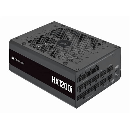 Corsair HXi RPS0202 1200W Power Supply - Internal, ATX - 120 V, 230 V Input - 3.3 V, 5 V, 12 V, 5 V SB Output - 1200 W - PCI Express Connector 5.1 - 1 Fan(s) - NVIDIA SLI Supported - 90% Efficiency...