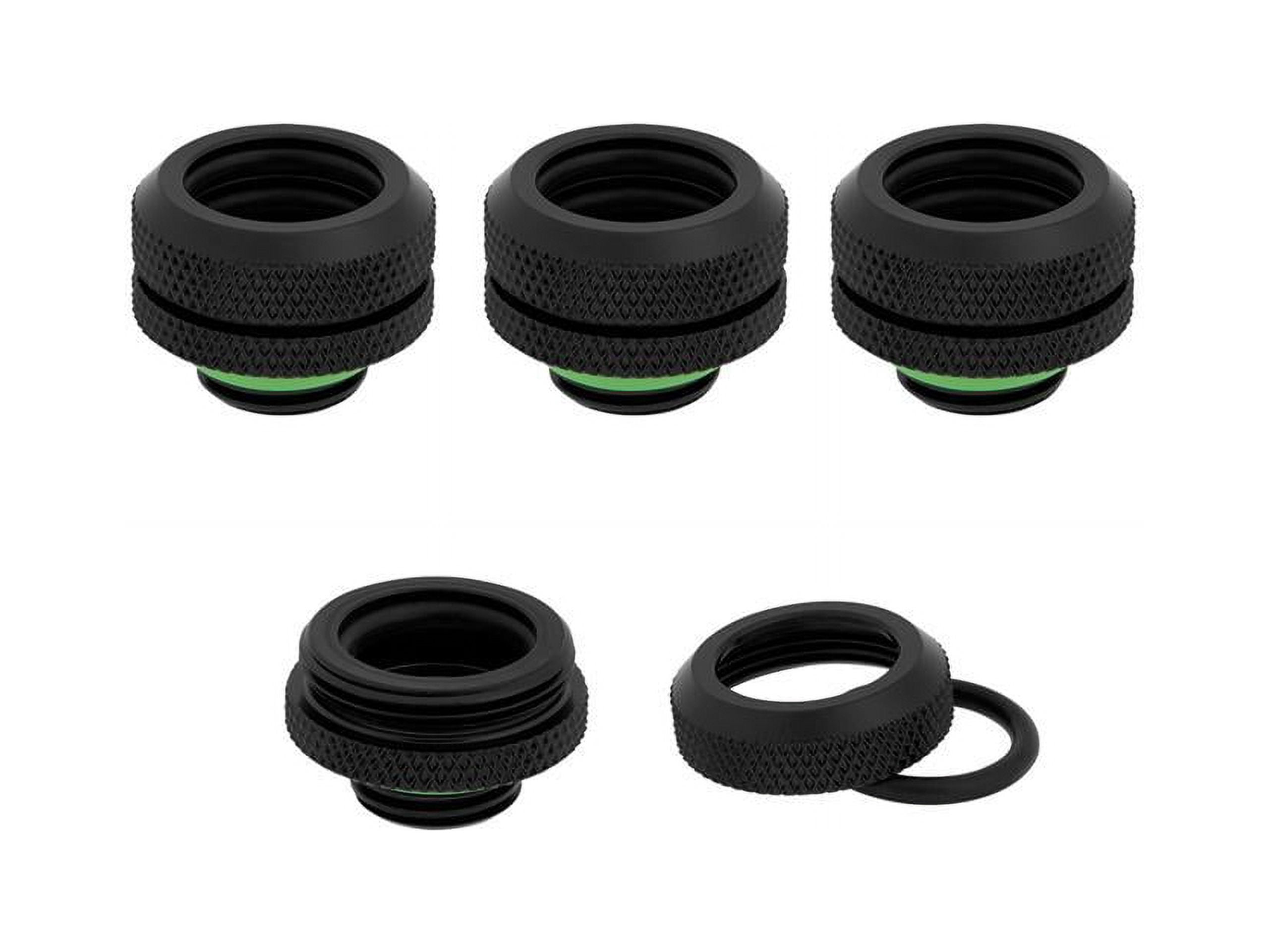 Corsair Hydro X Series XF Raccordo 90° 14mm – Doppio O-Ring, Ottone Massiccio, Confezione Da 2