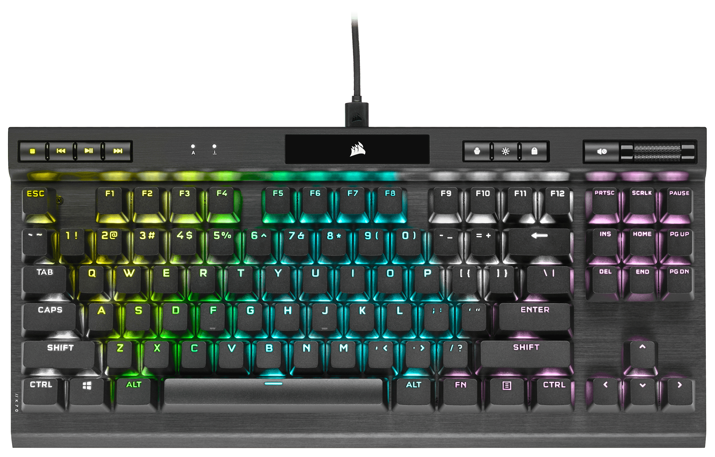 Corsair K70 TKL Champion Series Optical-Mechanical Gaming Keyboard; Detachable USB Type-C Cable Walmart.com