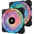 thumbnail image 1 of Corsair LL Series LL140 RGB 140mm Dual Light Loop RGB LED PWM Fan 2 Fan Pack with Lighting Node Pro - CO-9050074-WW, 1 of 13