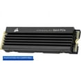 thumbnail image 1 of Corsair MP600 PRO LPX M.2 2280 2TB PCI-Express 4.0 x4, NVMe 1.4 3D Internal Solid State Drive Up to 7100 MB/sec (SSD) CSSD-F2000GBMP600PLP, Optimized for PS5, 1 of 17