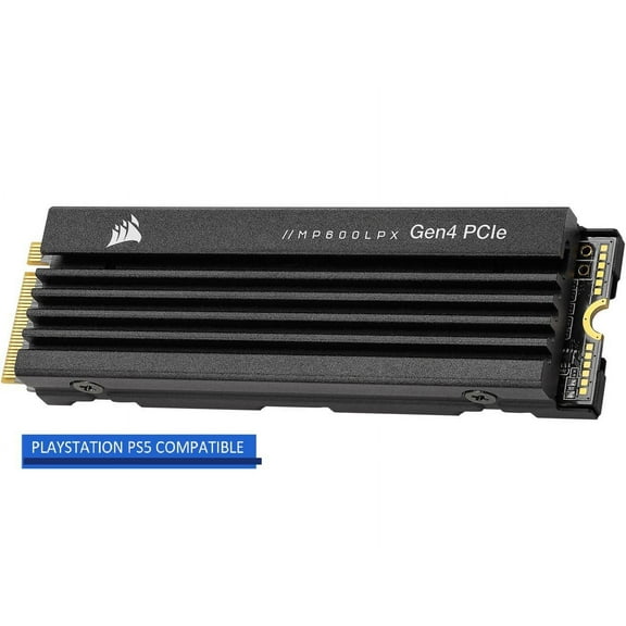 Corsair MP600 PRO LPX M.2 2280 2TB PCI-Express 4.0 x4, NVMe 1.4 3D Internal Solid State Drive Up to 7100 MB/sec (SSD) CSSD-F2000GBMP600PLP, Optimized for PS5