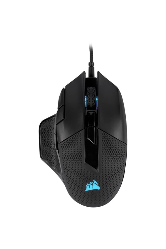 NIGHTSWORD RGB  Performance Tunable FPS/MOBA Gaming Mouse, Black, Backlit RGB LED, 18000 dpi, Optical