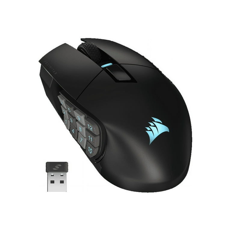 Corsair SCIMITAR ELITE Wireless MMO Gaming Mouse, 16 Programmable