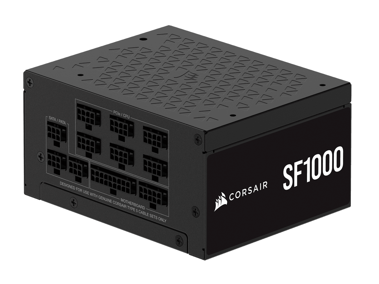 Corsair SF RPS0176 1000W Power Supply - Black - SFX, Internal - 120 V, 230 V Input - 3.3 V, 5 V, 12 V, 5 V SB Output - 1000 W - PCI Express Connector - 1 Fan(s) - NVIDIA SLI Supported - Low Noise