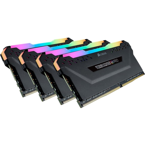 Corsair VENGEANCE RGB PRO 128GB DDR4 SDRAM Memory Module - For Motherboard - 128 GB (4 x 32 GB) - DDR4-3600/PC4-28800 DDR4 SDRAM - CL18 - 1.35 V - Non-ECC - 288-pin - DIMM
