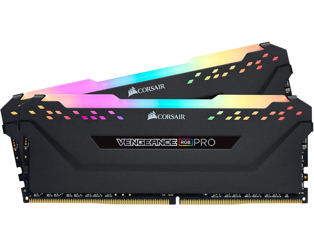 LED Black Memory (2x8GB) 16GB PRO Corsair C16 Vengeance 3200MHz RGB Desktop - DDR4