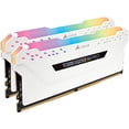 thumbnail image 1 of Corsair Vengeance RGB Pro 16GB (2 x 8GB) DDR4 SDRAM Memory Module - White, 1 of 6
