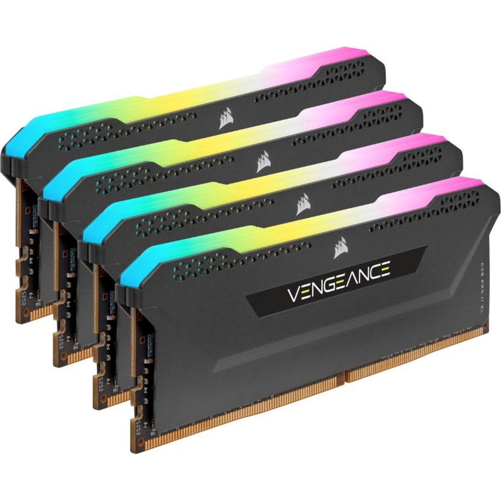 DRAM 3200MHz Black Memory DDR4 Vengeance - 128GB Pro SL C16 Corsair Kit (4x32GB) RGB