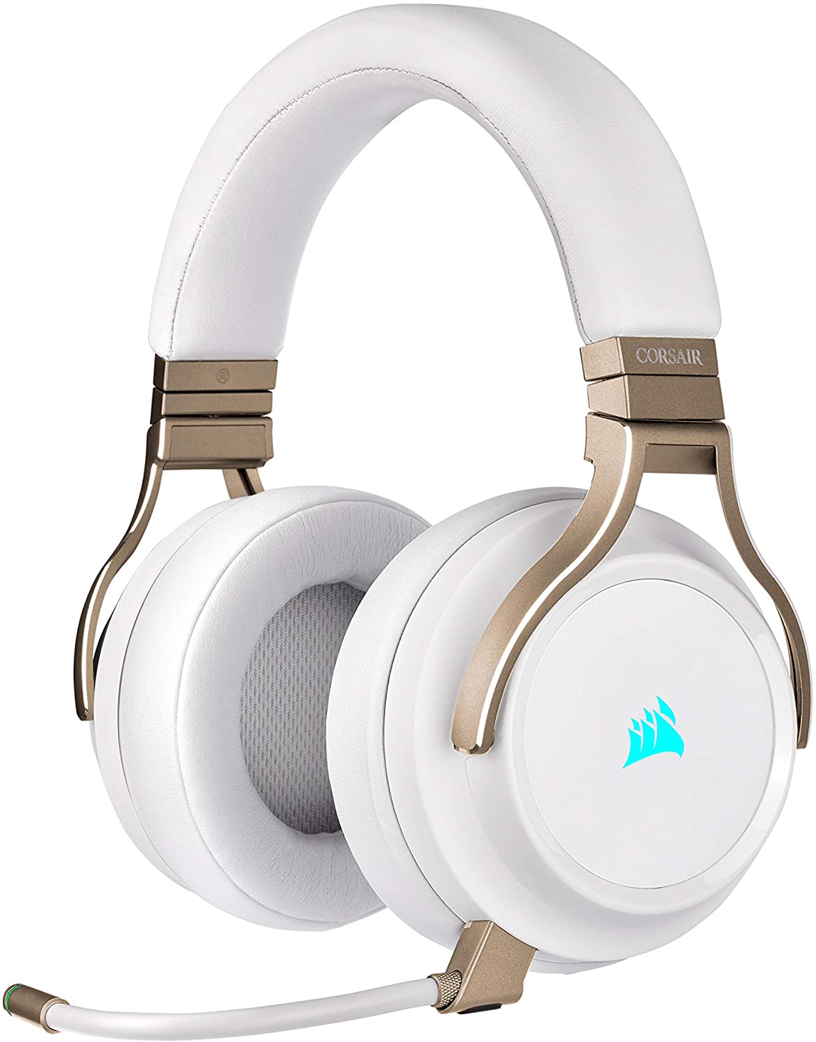 Corsair Virtuoso RGB Wireless Gaming Headset - Pearl; Connect to Virtually Any Device Including PC, Xbox One, PS4, Nintendo Switch and Mobile (Connection Compatibility Dependent upon Device) - image 1 of 8