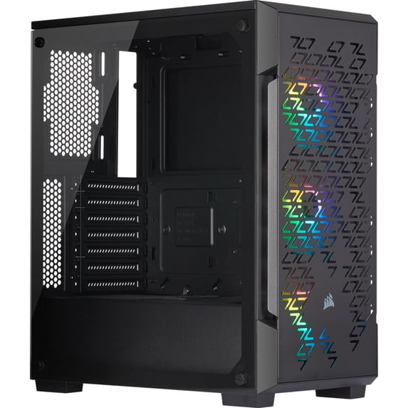 Corsair iCUE 220T ATX Mid Tower Computer Case with RGB Airflow, Black