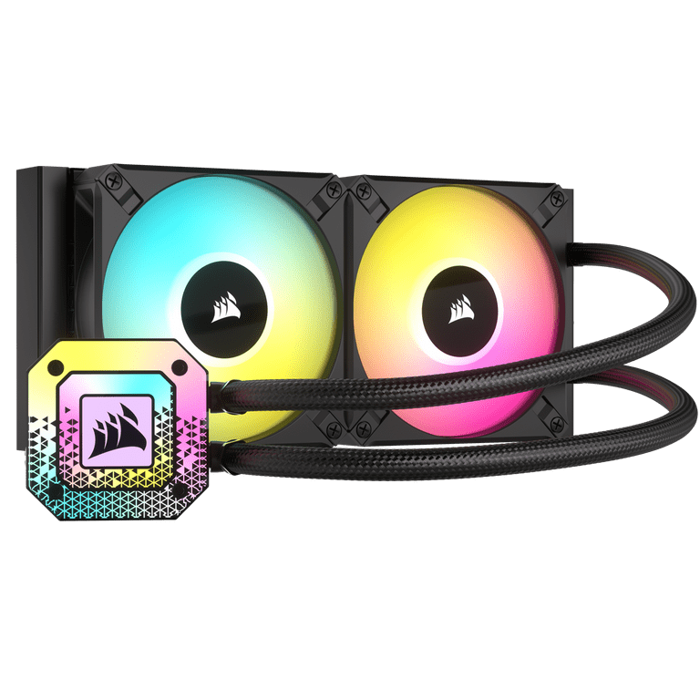 PC用ファン・クーラー CORSAIR iCUE H100i ELITE CAPELLIX 240mm iCUE H100i ELITE CAPELLIX XT Liquid CPU Cooler, White