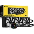 thumbnail image 1 of Corsair iCUE H150i RGB Pro XT, 360mm Radiator, Triple 120mm PWM Fans, Advanced RGB Lighting and Fan Control with Software, Liquid CPU Cooler, 1 of 4