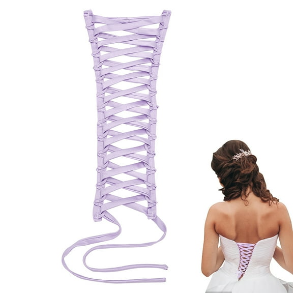 Corset Back Kit Wedding Dress Corset Kit Women's Wedding Dress Zipper Replacement Polyester Corset Back Kit Adjustable Fit Satin Corset Back Kit diy