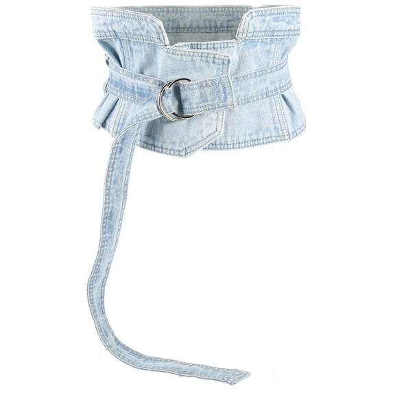 ifundom Wide Denim Waistband Dress Accessory 1 Piece Stylish Decoration for Casual Outings and Everyday Wear