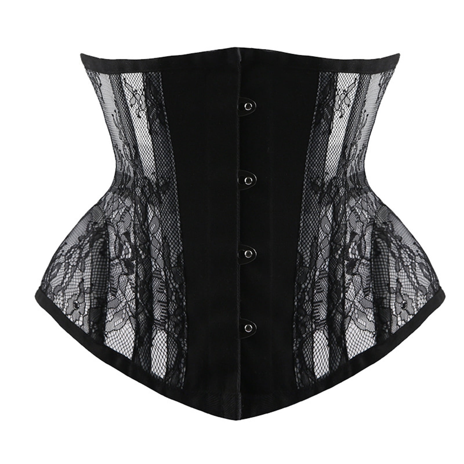 Corset Belt for Women Sheer Lace Mesh Punk Boned Wide  display picture 2