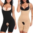 thumbnail image 1 of Corset Body Shaper Waist Trainer Shape-wear Butt Lifter Chest Full Slip Strappy-Backed,Khaki,L, 1 of 7